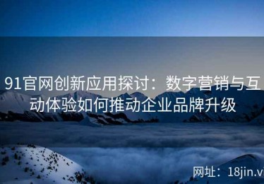 91官网创新应用探讨：数字营销与互动体验如何推动企业品牌升级