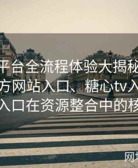 糖心tv平台全流程体验大揭秘：解析糖心官方网站入口、糖心tv入口与糖心在线入口在资源整合中的核心优势