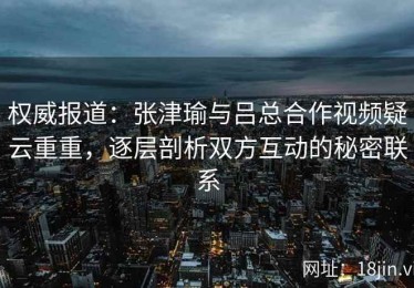 权威报道：张津瑜与吕总合作视频疑云重重，逐层剖析双方互动的秘密联系