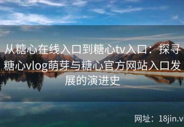 从糖心在线入口到糖心tv入口：探寻糖心vlog萌芽与糖心官方网站入口发展的演进史