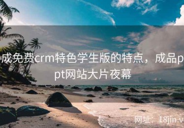 成免费crm特色学生版的特点，成品ppt网站大片夜幕