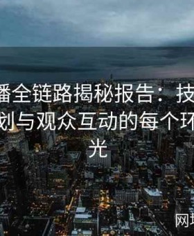 大赛直播全链路揭秘报告：技术支持、直播策划与观众互动的每个环节全曝光