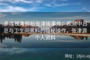 多维视角解析张津瑜事件：视频中吕总与卫生间黑料的隐秘操作，张津源个人资料