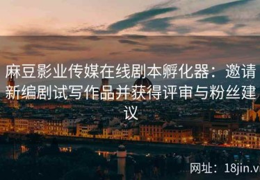 麻豆影业传媒在线剧本孵化器：邀请新编剧试写作品并获得评审与粉丝建议