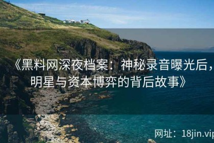 《黑料网深夜档案：神秘录音曝光后，明星与资本博弈的背后故事》