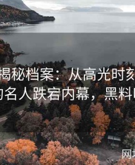 黑料大揭秘档案：从高光时刻到暗黑瞬间的名人跌宕内幕，黑料叫什么