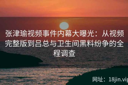 张津瑜视频事件内幕大曝光：从视频完整版到吕总与卫生间黑料纷争的全程调查