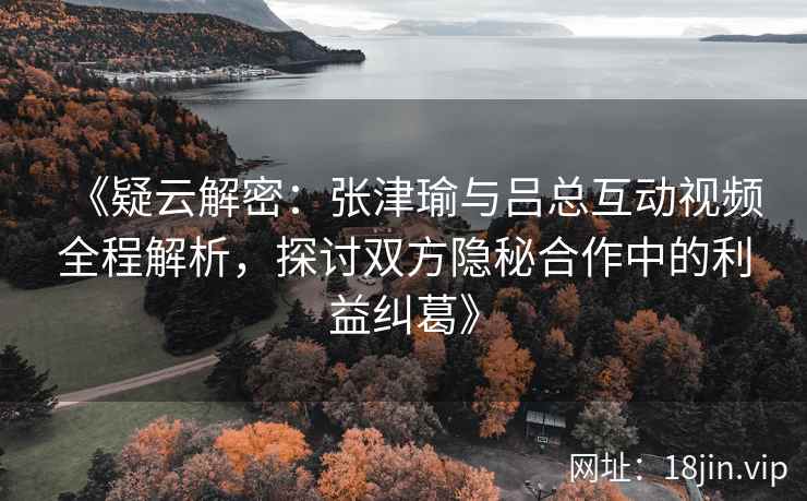 《疑云解密：张津瑜与吕总互动视频全程解析，探讨双方隐秘合作中的利益纠葛》