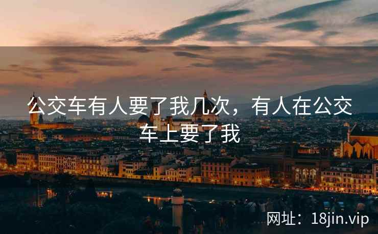 公交车有人要了我几次，有人在公交车上要了我