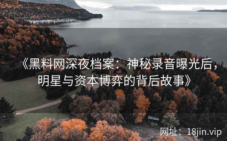 《黑料网深夜档案：神秘录音曝光后，明星与资本博弈的背后故事》