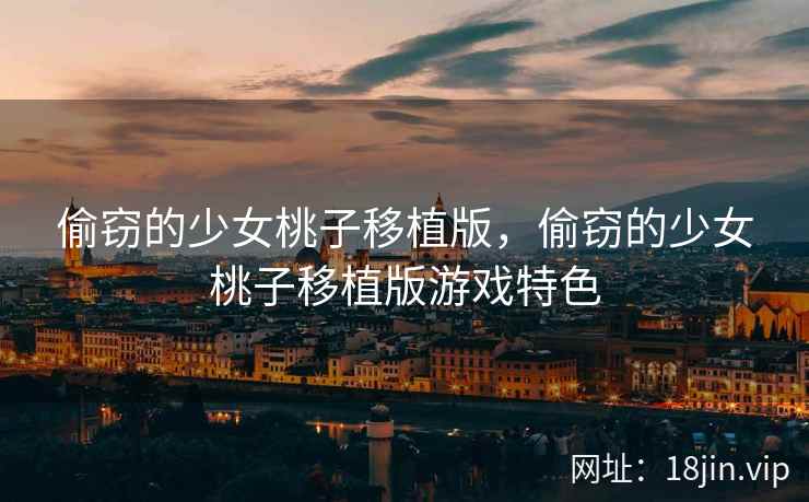 偷窃的少女桃子移植版，偷窃的少女桃子移植版游戏特色