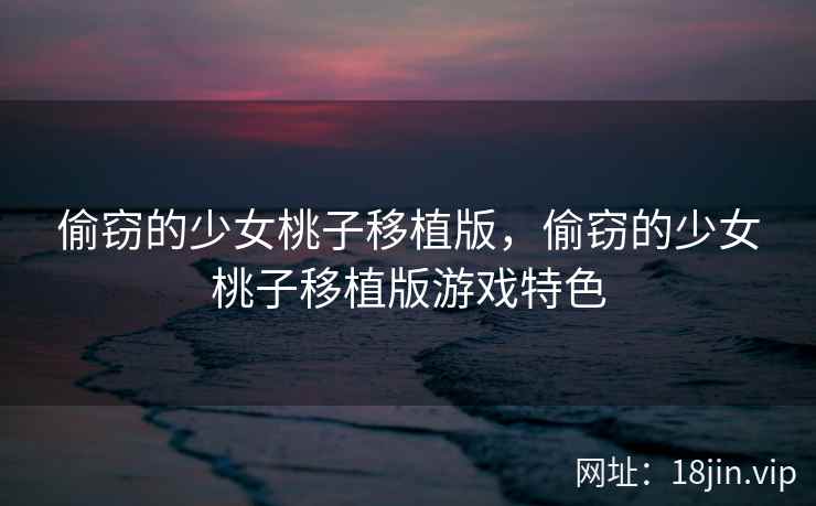 偷窃的少女桃子移植版，偷窃的少女桃子移植版游戏特色